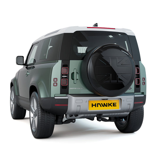 HAWKE UNION JACK REAR WHEEL COVER FOR DEFENDER L663 90, 110, 130