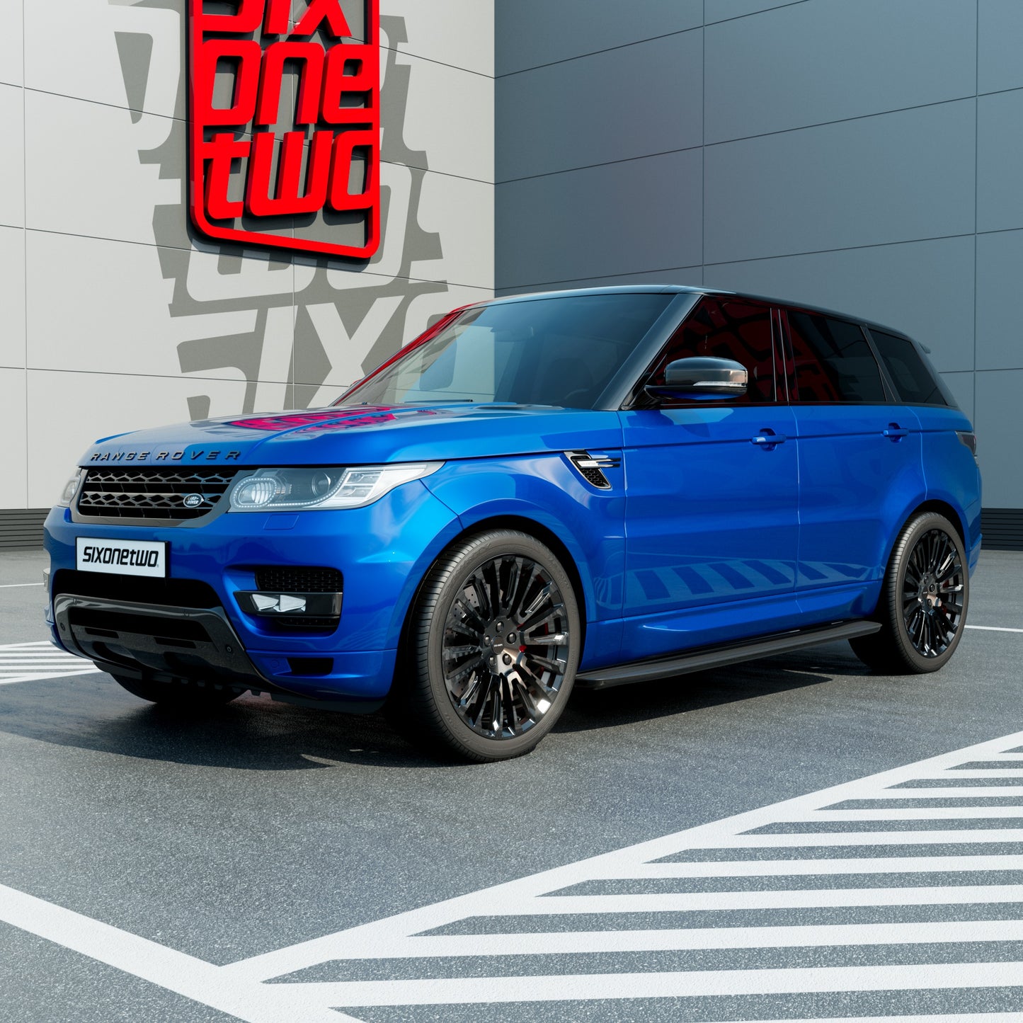 PATTERN SIDE STEPS - BLACK RANGE ROVER SPORT (L494)