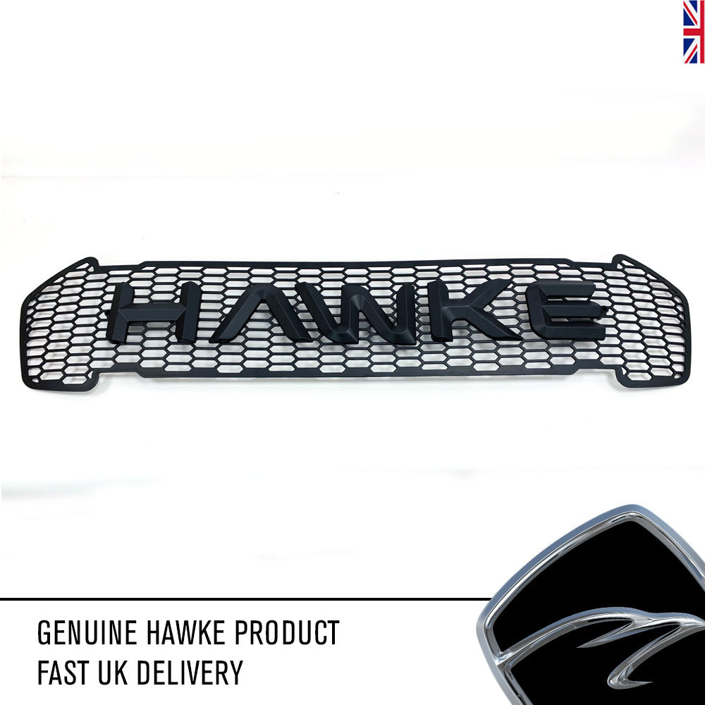 Hawke Front Grille Mesh Matt Black to fit Ford Ranger 2015 - 2018
