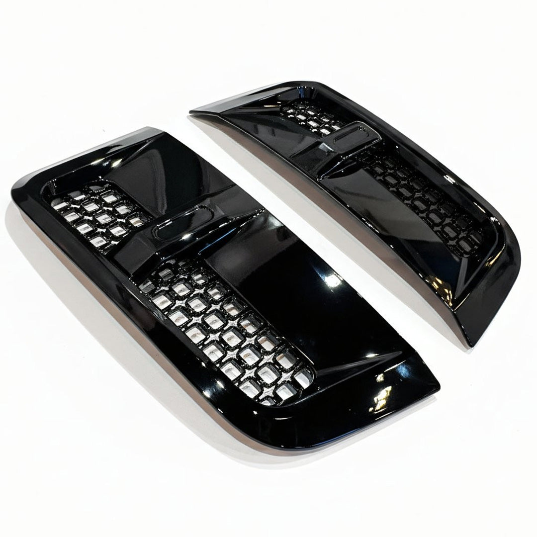 to fit Land Rover Defender 90 L663 Hawke Octad Style Gloss Black Side Vents