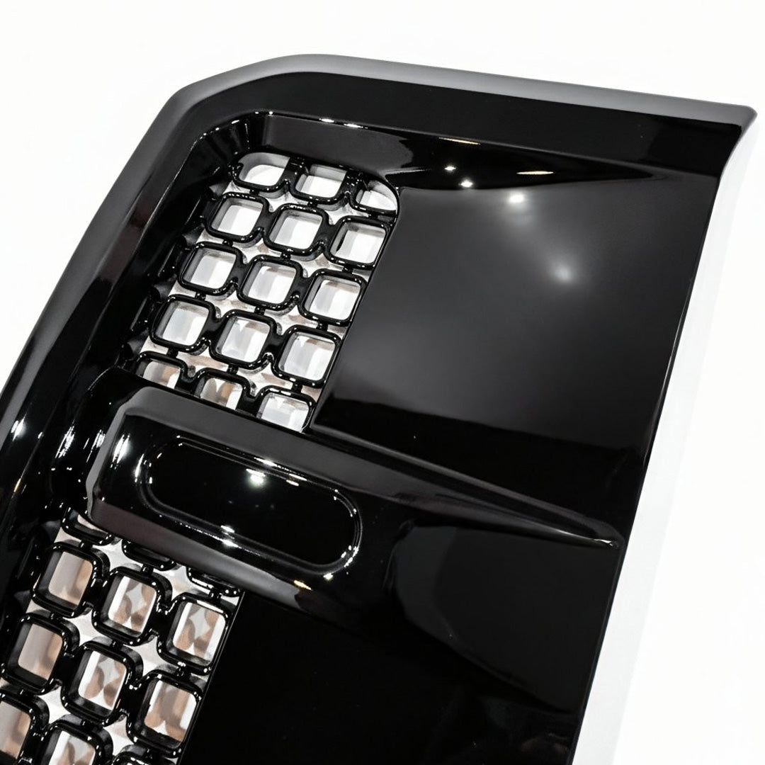 to fit Land Rover Defender 90 L663 Hawke Octad Style Gloss Black Side Vents - Image 2