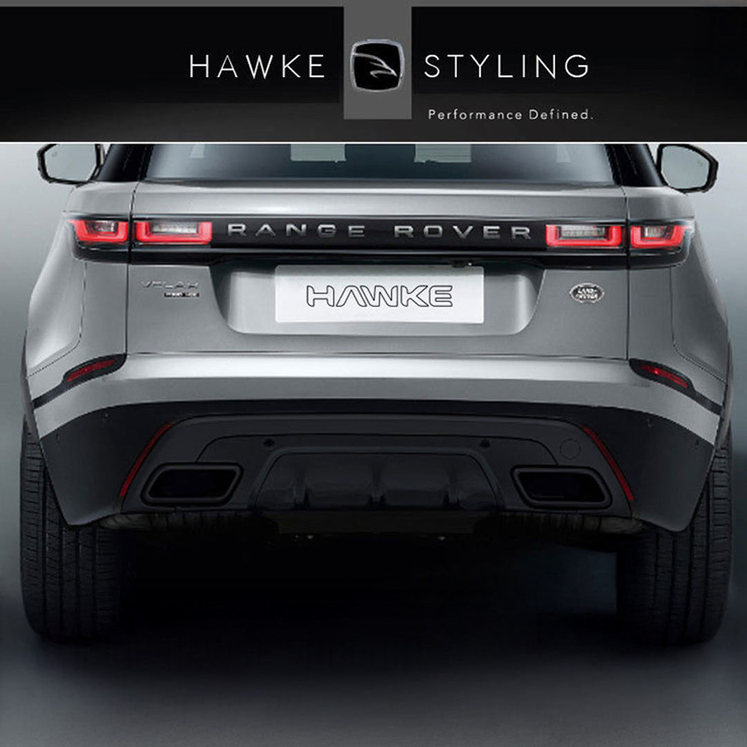 Hawke Rear Bumper & Black Pack Exhaust Conversion 2017+ fits Velar