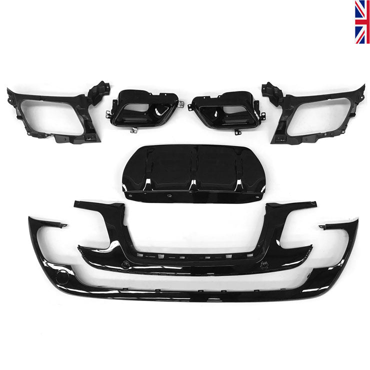 Hawke Rear Bumper & Black Pack Exhaust Conversion 2017+ fits Velar